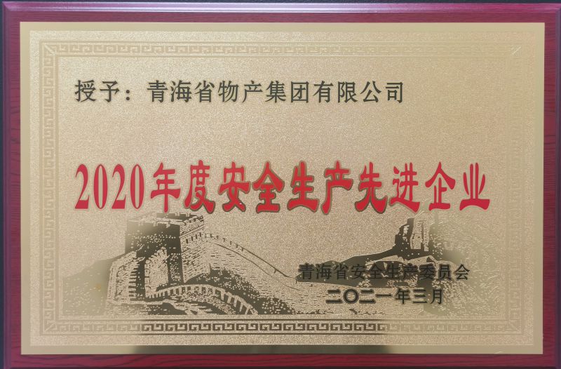 2020年度安全生產(chǎn)先進(jìn)企業(yè)